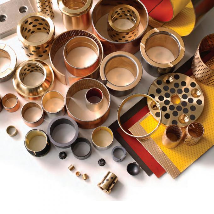 PTFE Bronze Split Bushing Steel Backed Metric Sleeve Diameter