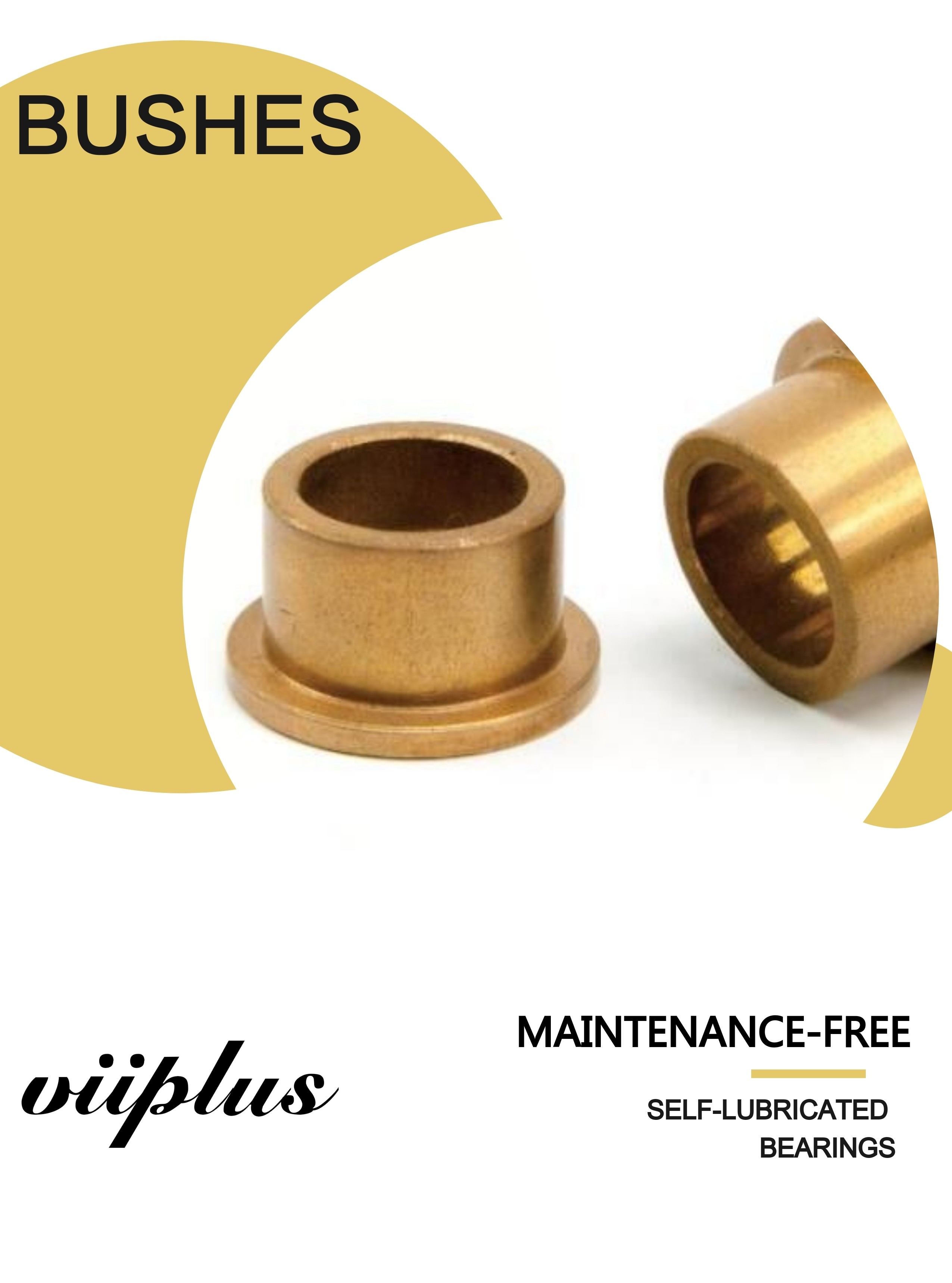 Sintered Bronze Oil Impregnated Self Lubricating Sleeve Bearings Good