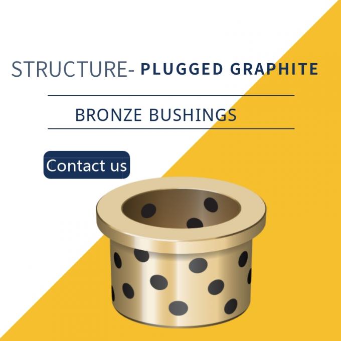 Continuous Cast Bronze Plugged Bushing , Centrifugal Castings C86300