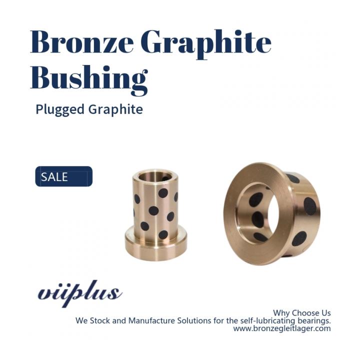 SOB Customized Self Lubricating Bronze Bushing With Graphite Sleeve