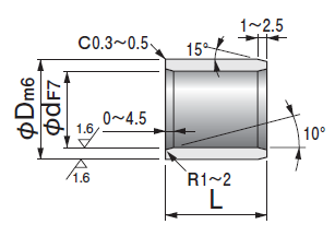 Replacment 500SP1-SL1　SERIES BRONZE BUSHING plugged graphite size sheet: