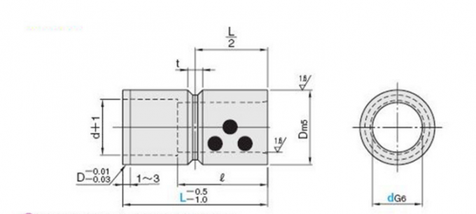Continuous Cast Embedded Solid Bronze Lubricating Bushing