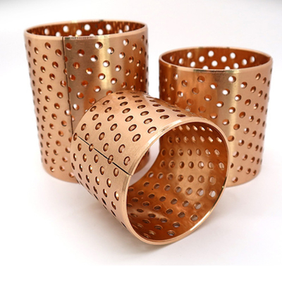 Buy CuSn8 CuSn6.5 Maintenance Free Bronze Bushings Oil Lubrication for Heavy Engineering Machinery online manufacture