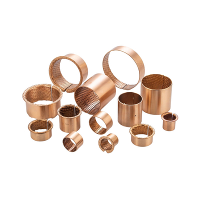 Buy CuSn8 Metallic Perforated Flanged Bronze Bushings FB092 online manufacture