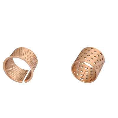 Buy Multi-lubrication friction bearing in rolled CuSn8 bronze Sliding bush for Hydraulics online manufacture