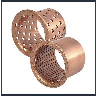 Buy CuSn8 Self Lubricating Plain Bearing , Metric Flanged Sleeve Bearing VSB-22 online manufacture