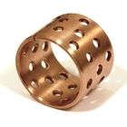 Rolled Tin Bronze Perforated Bushings | CuSn8 Sliding Bushing Oil Perforations