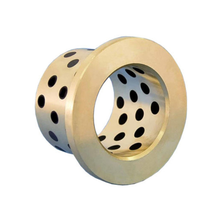 Buy C86300 Slide Bearing Sturned Bronze & Flanged Bushing Solid Lubricant Embedded online manufacture
