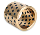 Graphite Plugged Brass Bushings , Inch Sizes Continuous Casting Machined Precision Parts