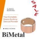 Thin - Wall Construction Permits Compact Rohs Bimetal Sleeve Bushes Indents Bearing Assembly