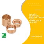 Cylindrical Bushes Bronze Plain Sleeve Bearings With Grease Reservoirs Oil Holes