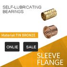 Custom Tribological Grooves Or Sockets CuZn32 Bronze Sleeve Bushings With Lubricating