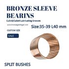 Diamond Oil Socket Split Sleeve Bronze Bushing Customized Size 35mm 39mm 40mm