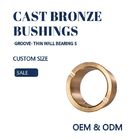 Customzied Oil / Grease Groove Casting Bronze Sleeve & Flange Six To Eight Designs for Loaders