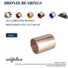 Wrapped Bronze Sleeve Bushings , Bronze Flange Bearing Size & Standard Tolerance