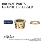 Phosphor Bronze Graphite Plugged Bushings Cast Bronze Bearings Material