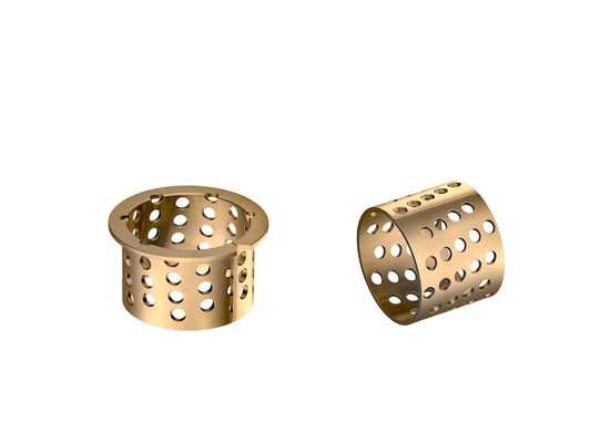Buy Flange Sleeve Bushings 65 / 55 * 50 * 50 DIN1494 Split Sliding Bearing With Oil Socket online manufacture