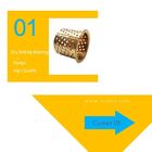 Bronze Flange Dry Sliding Bearing Bushing 35-39-30mm Perforated In Gold
