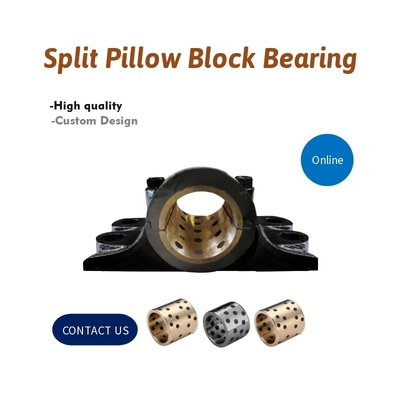 Pillow Blocks Oilless Bronze Graphite Plugged Bushings