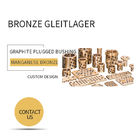 UNS C86200 430A Manganese Bronze Bushing Plugged Graphite Cast Flange Bearings