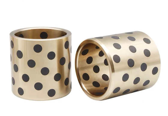 Buy Manganese Bronze Bushing Packaging Machinery Graphite Plugged Bushings Replacement Parts For Plastic Injection Machinery online manufacture