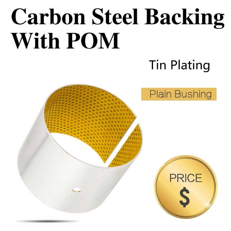 POM Self Lubricating Sleeve Bearings / Split Boundary Plain Journal Bearing Without Lead