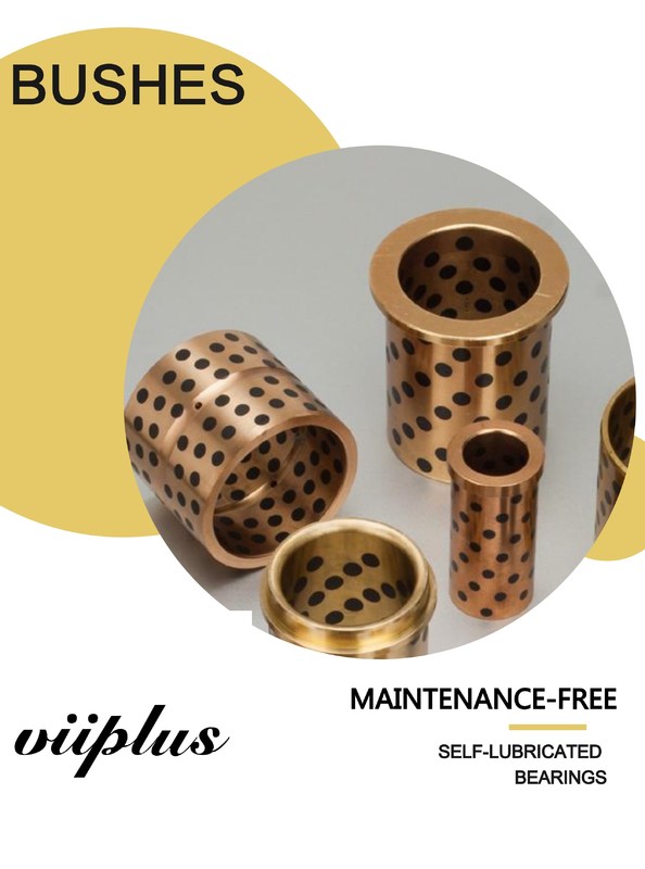 Solid Bronze Graphite Plugged Bushings Large Size, Customized, C86300 Centrifugal Casting Copper