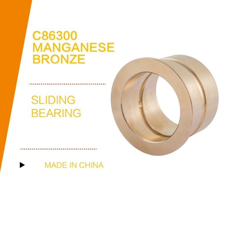 High Strength , C86300 Manganese Bronze Grooves Bushings , Customized