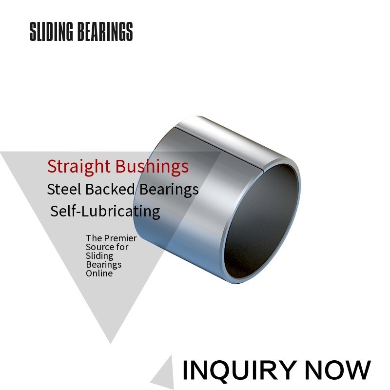 ROHS Straight & Steel PTFE Sleeve Bushings Flange Bearing Lead Free Washer LBM Tolerance