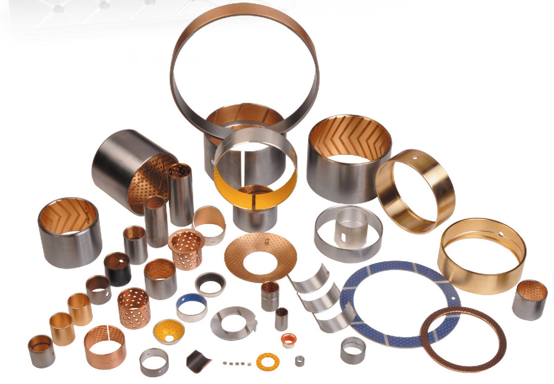 Steel Backed PTFE Bushings Self Lubricating Bearing ISO 9001 Passed
