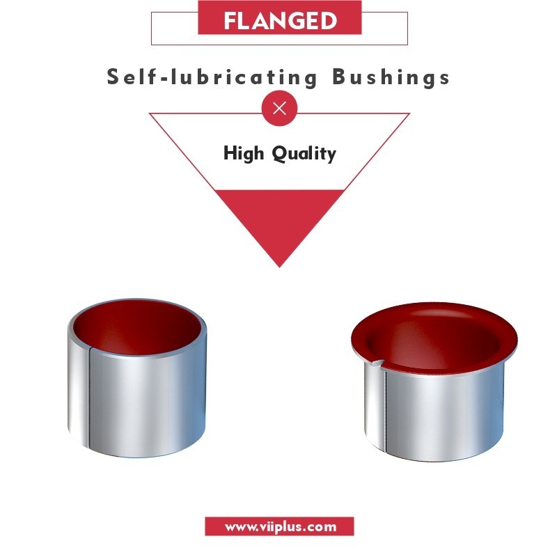 MetalPolymer Selflubricating Lead Free Bearing Solutions Steel Shell with PTFE / POM Plastic