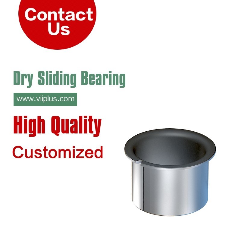 LBMF SANKYO Dry Sliding Bushings Flange Size Teflon PTFE Bushes OEM Design
