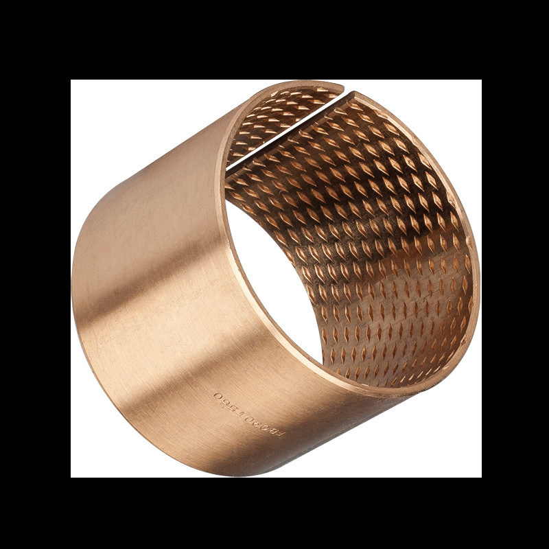 Metric Wrapped Bronze Sleeve Bushings With Grease Pockets, CuSn8,