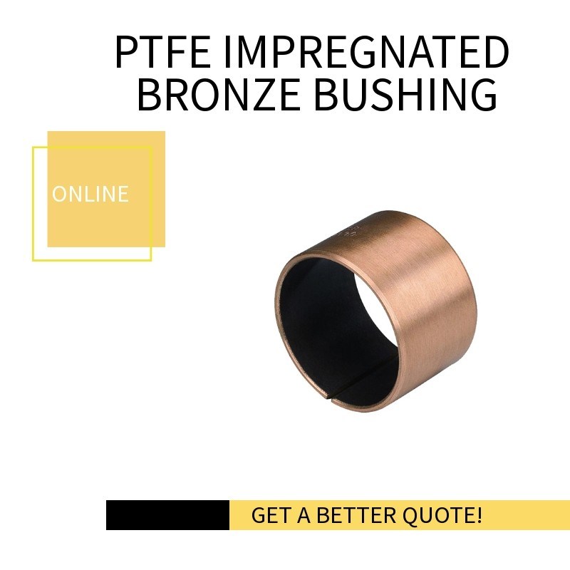 Flanged PTFE Impregnated Precision Bronze Bushings