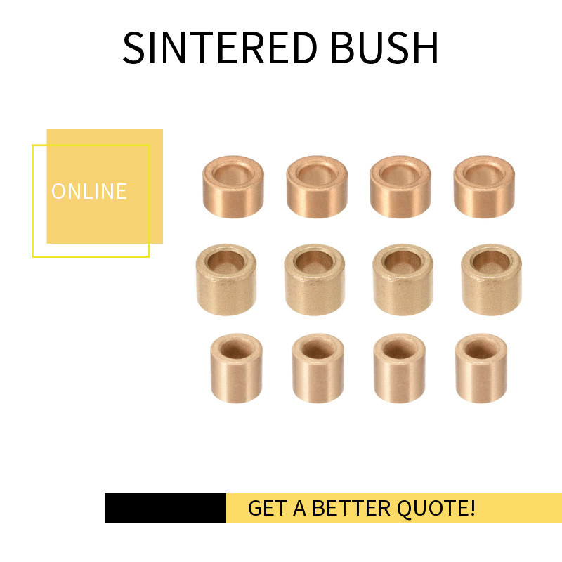 6mm 8mm ID Sleeve Sintered Bronze Bearing Bushings