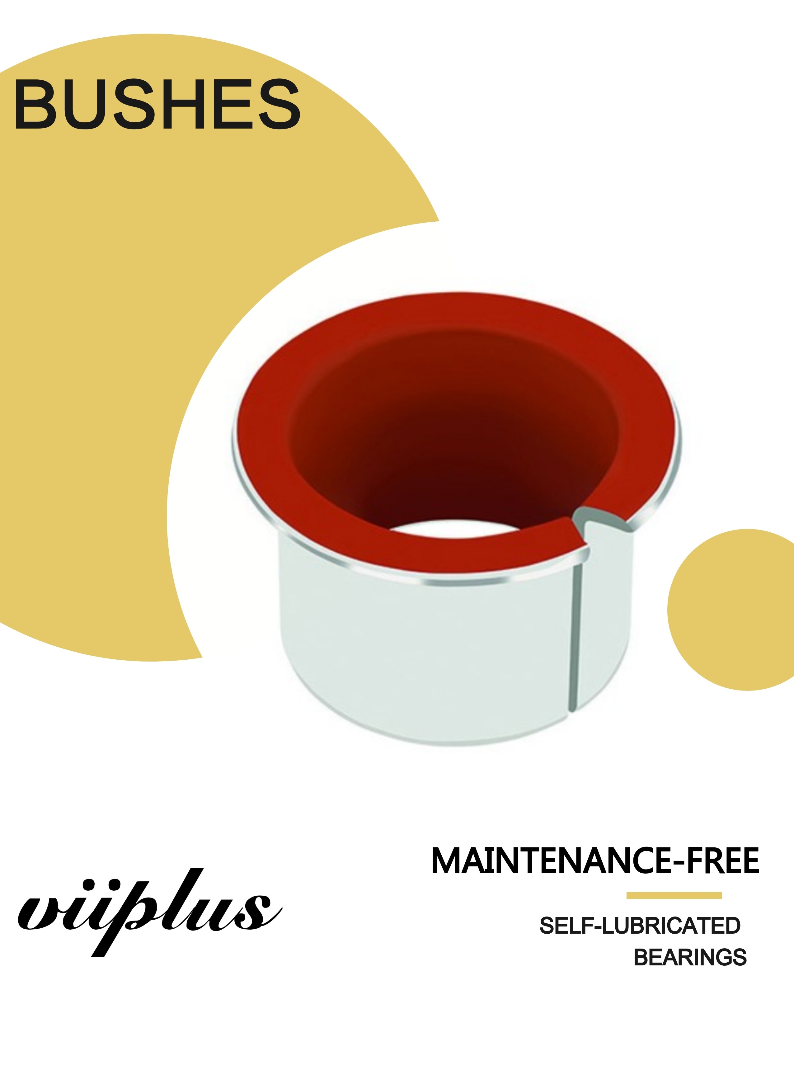 Steel Sleeve Red PTFE Fibre Bushing inch Size Replacement Shock