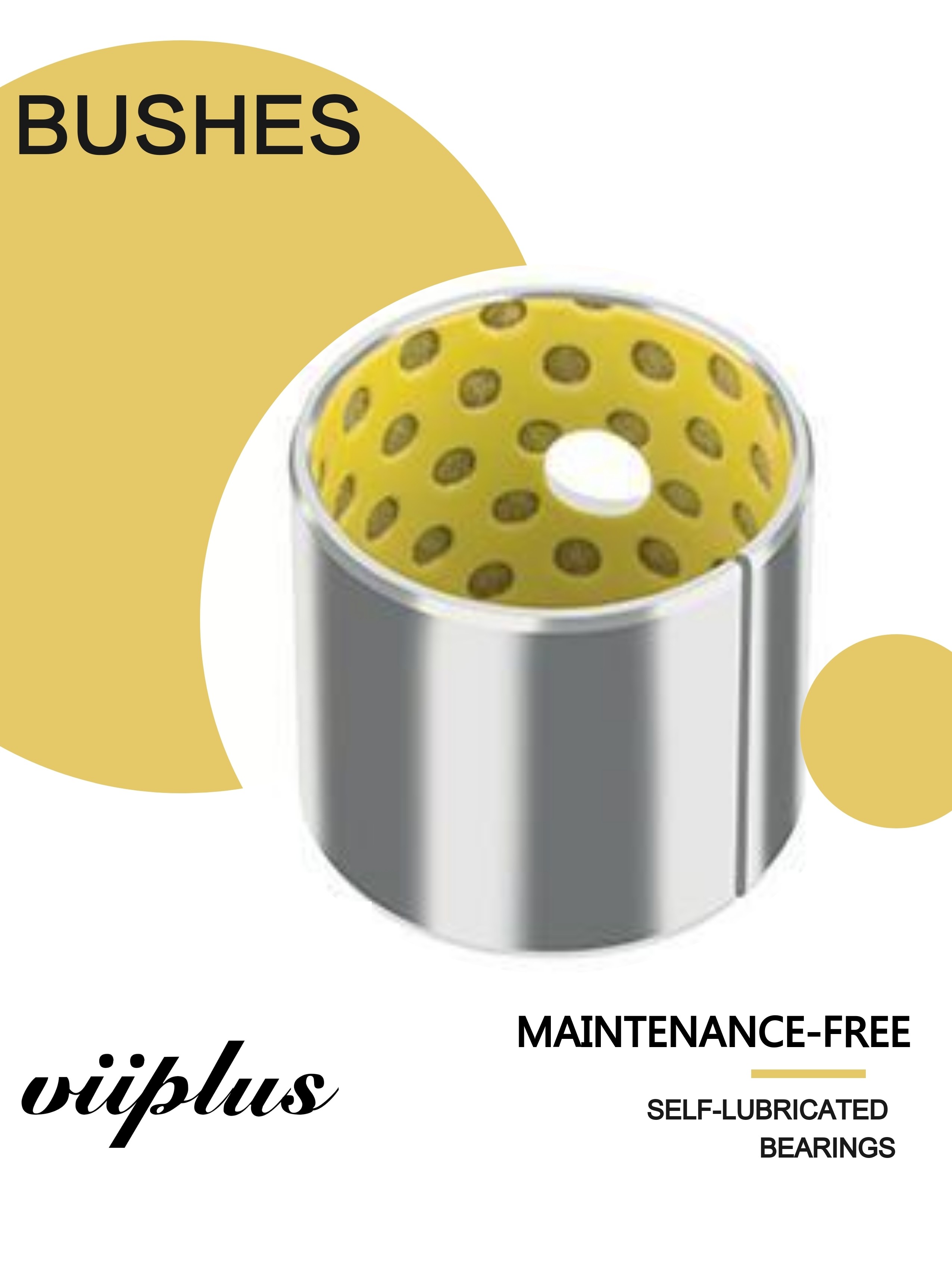Porous Polyme Plain Bushings Sankyo DIN European Standard PTFE Sleeve