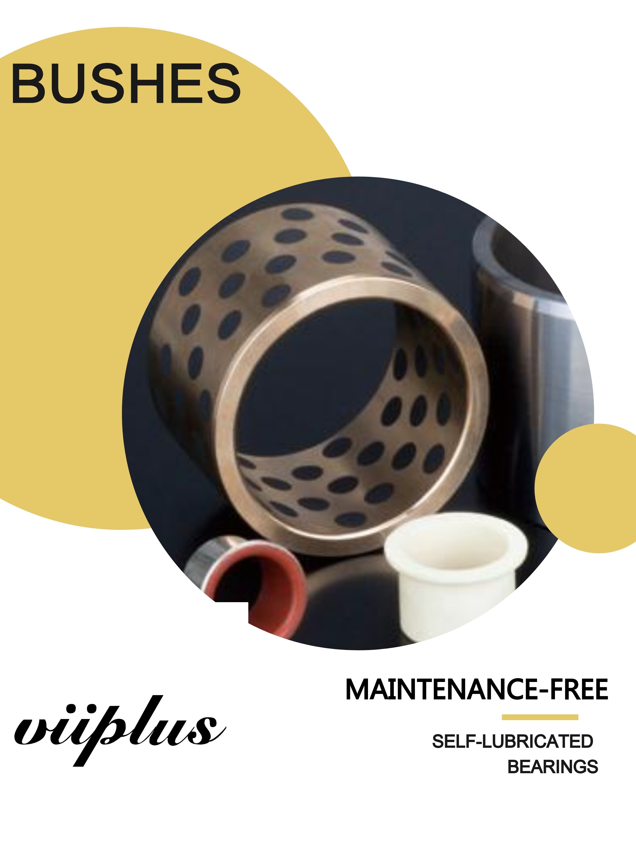 Pipeline Polymer Plain Bearings No Water Absorption SelfLubricating Bushings