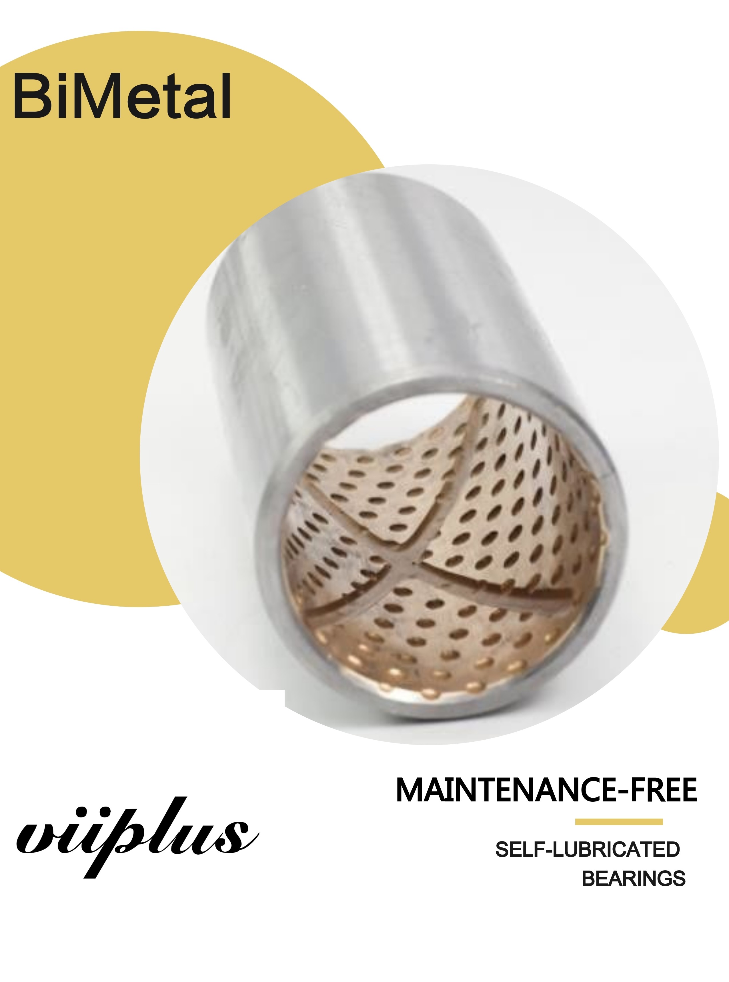 Connecting Rod Bimetal Bearing Bushes oil groove JF800 / SAE797. JF800