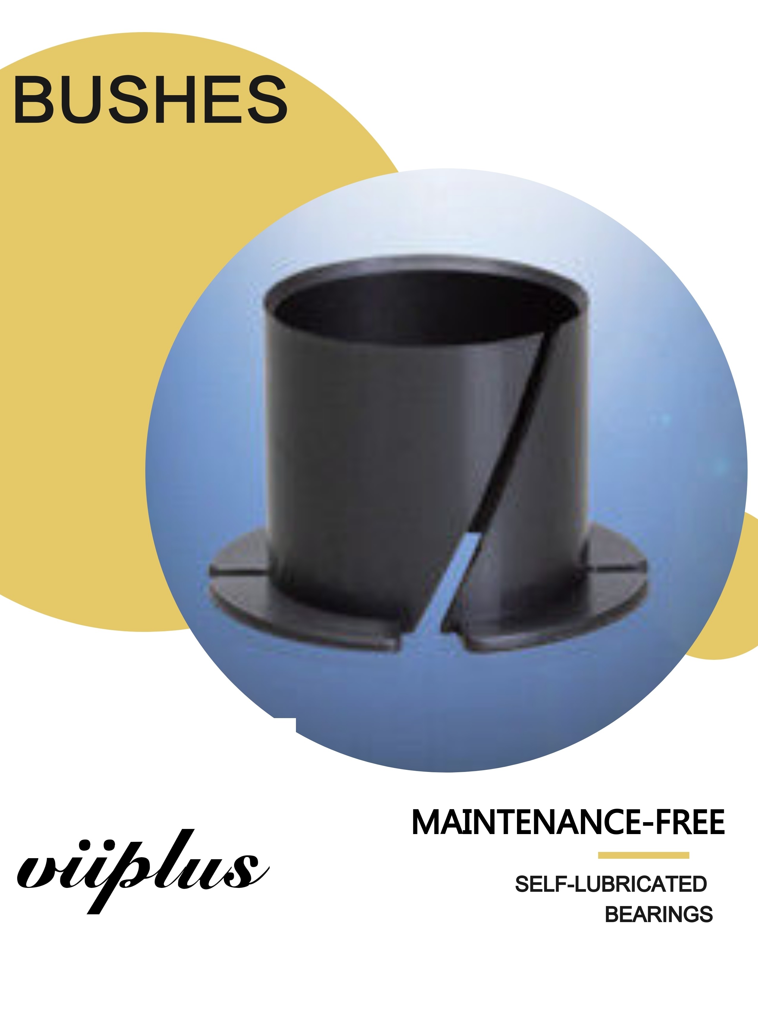 Collar Plastic Plain Bearings , Flange Bushing Thrust Washer