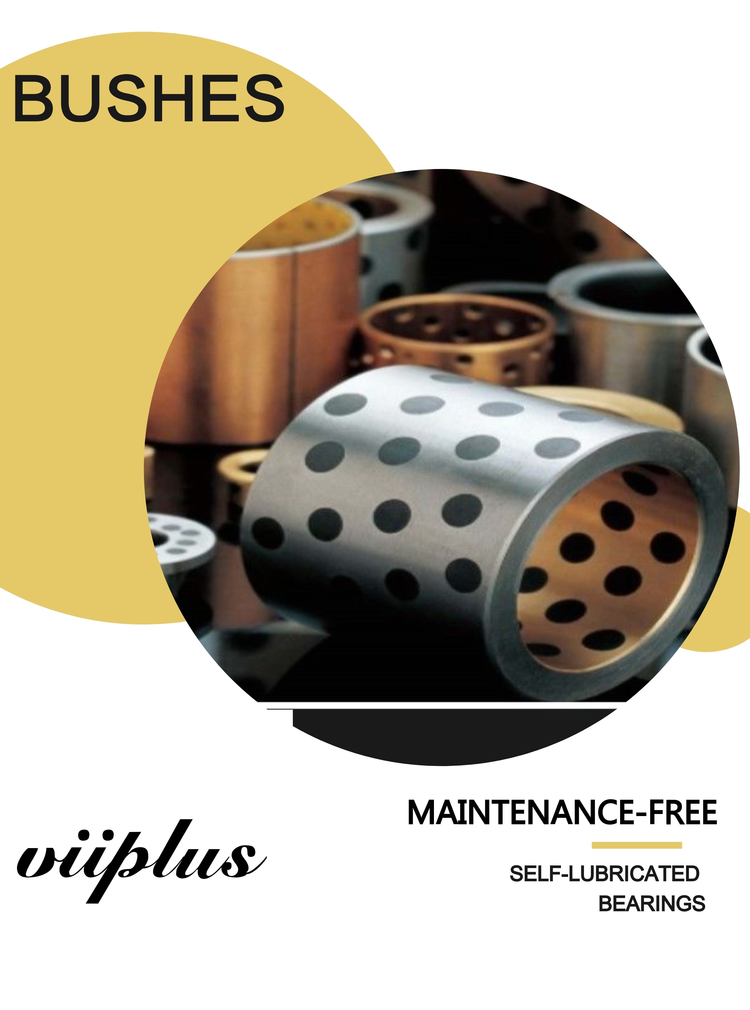 High Strength Graphite Sleeve Bearings H7 Pulley Bushing Assembly