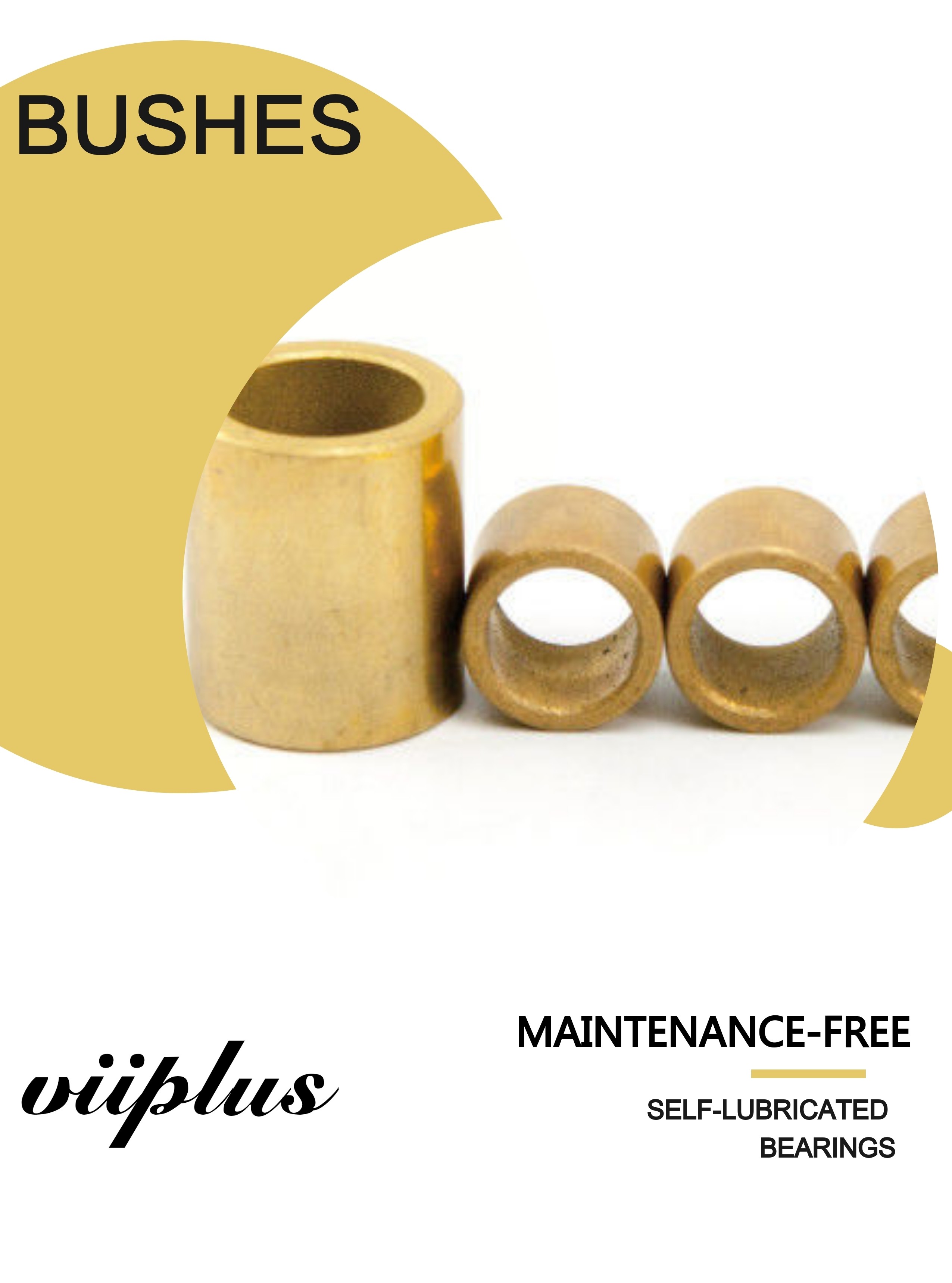 sintered selflubrication graphite impregnated flanged oilite bronze