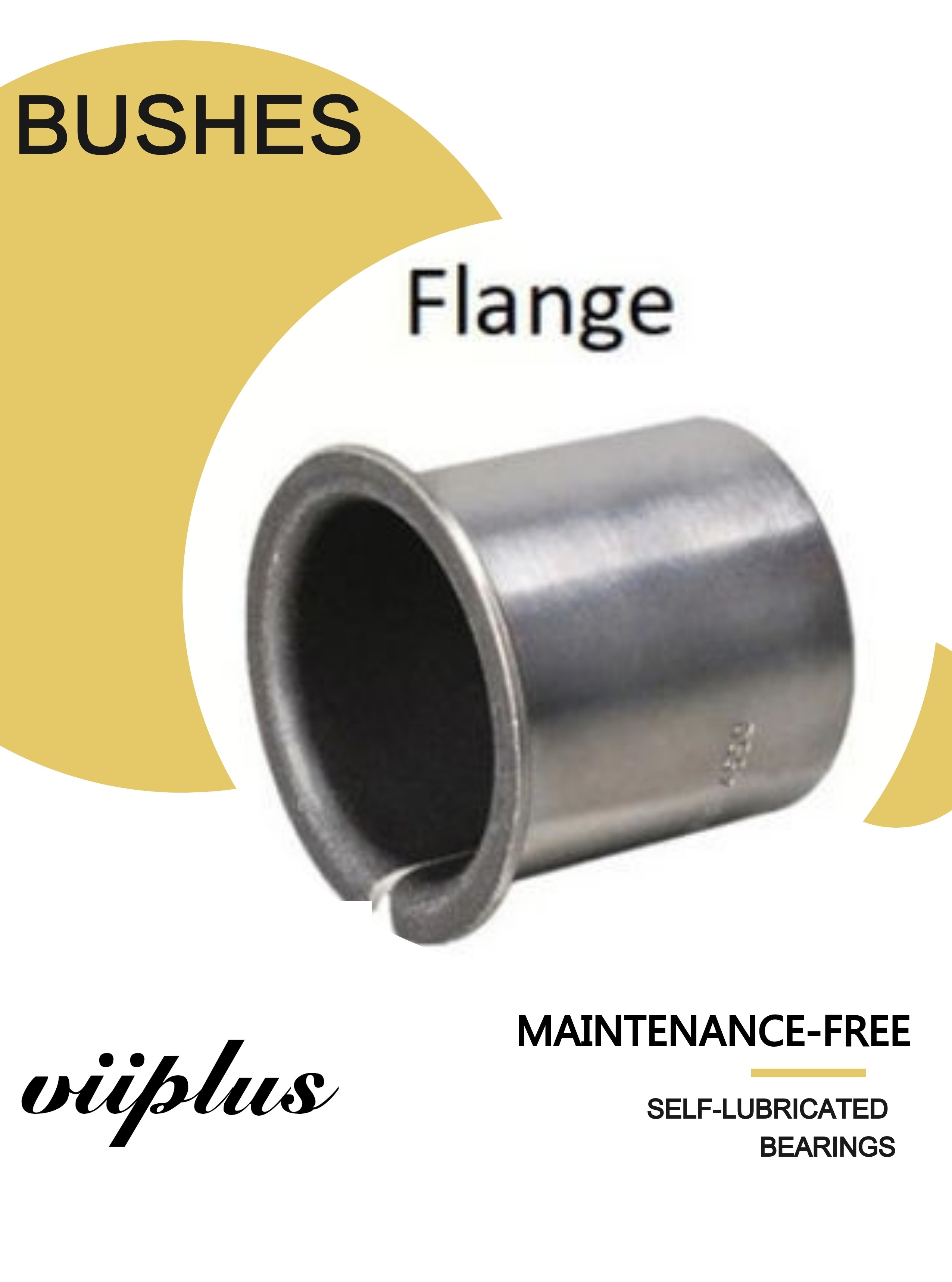 Steel Backed PTFE Coated Valve Bushing Flange Size