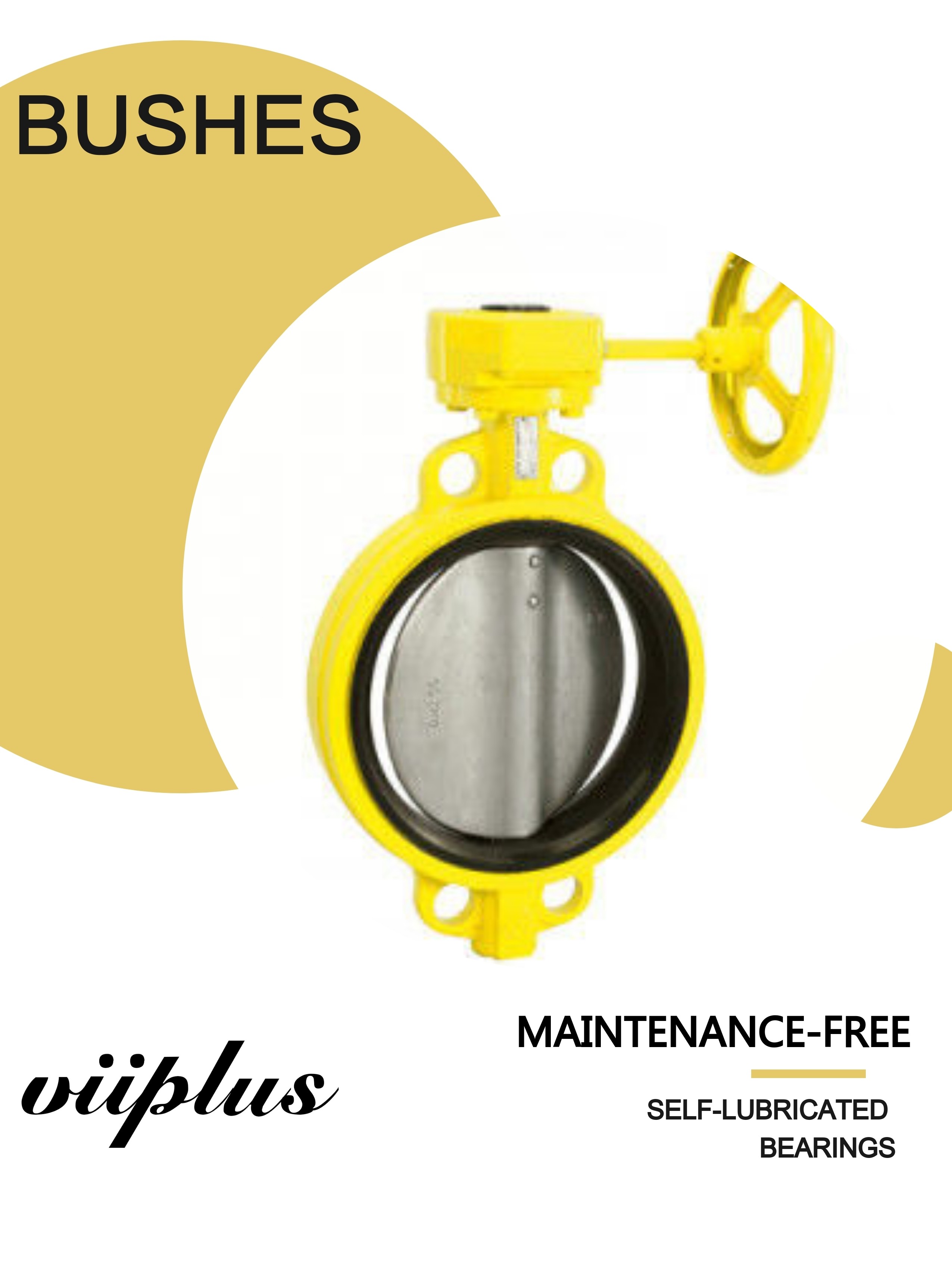 Locking Lever Handle Butterfly Valve Bushing Fiberglass And 316