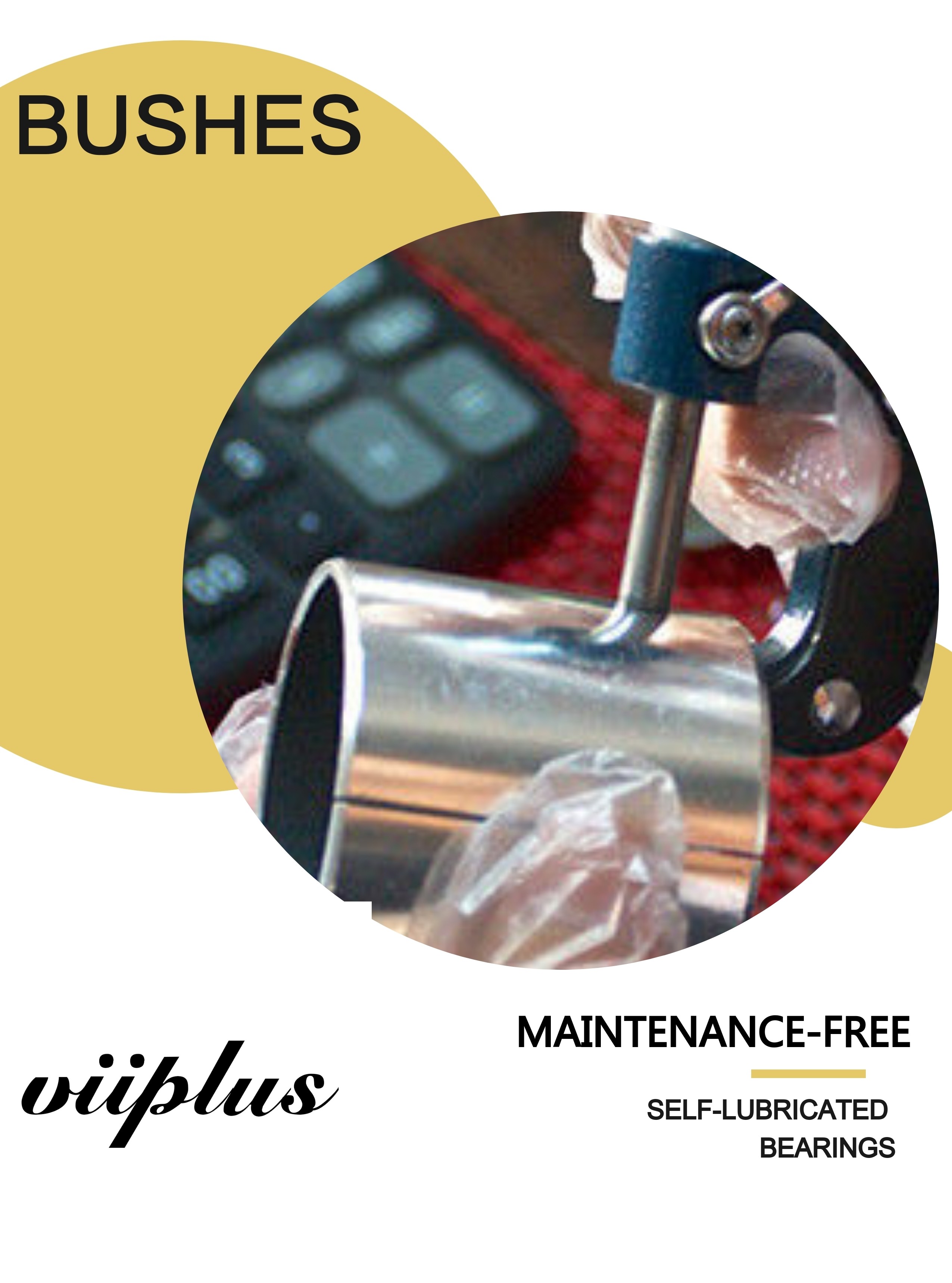 Steel Backed Ptfe Lined Bushings Lubrication Free With Excellent Wear