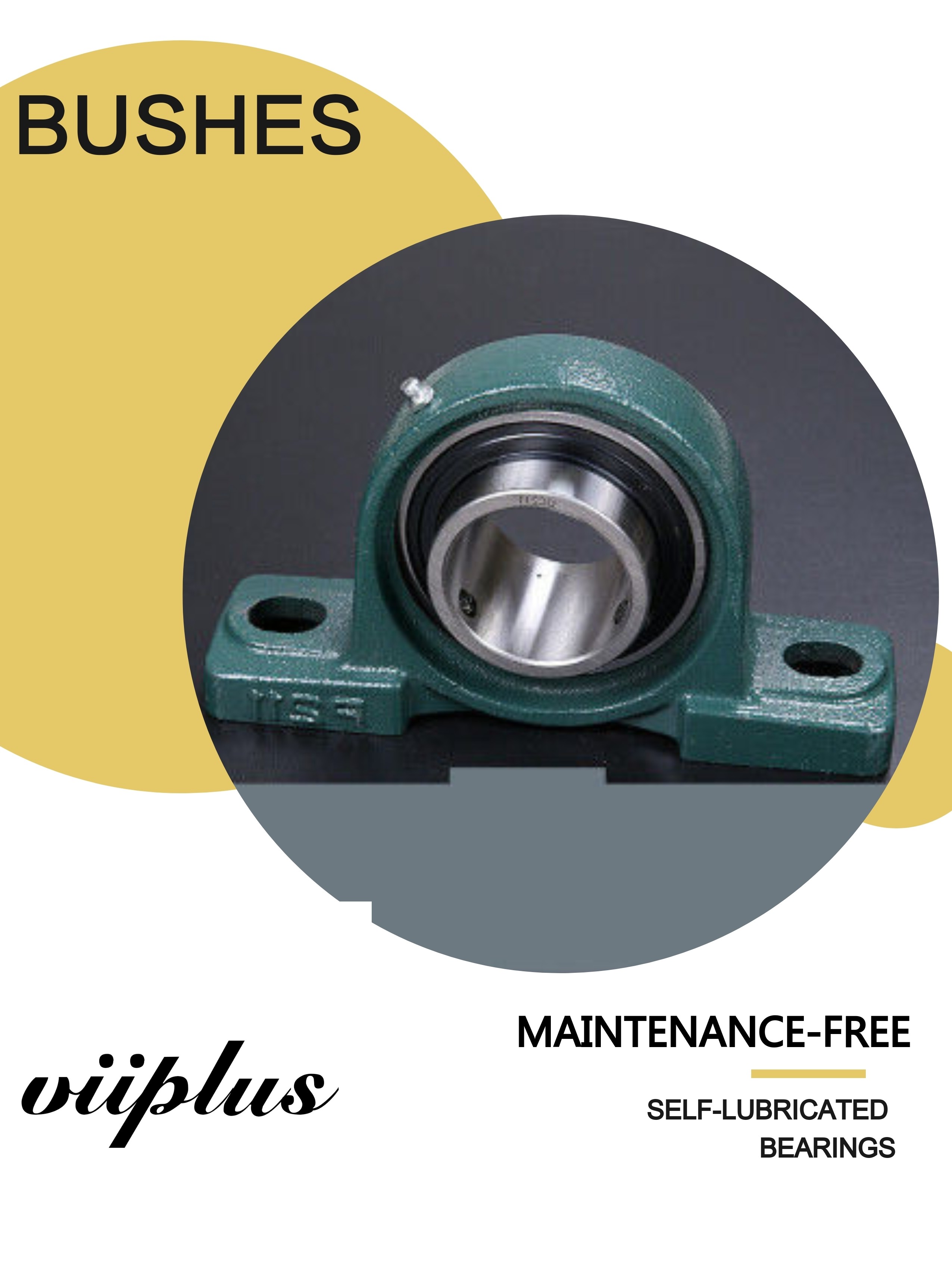 Outer Spherical Bearing Vertical Pilllow Block Sliding Bearing With