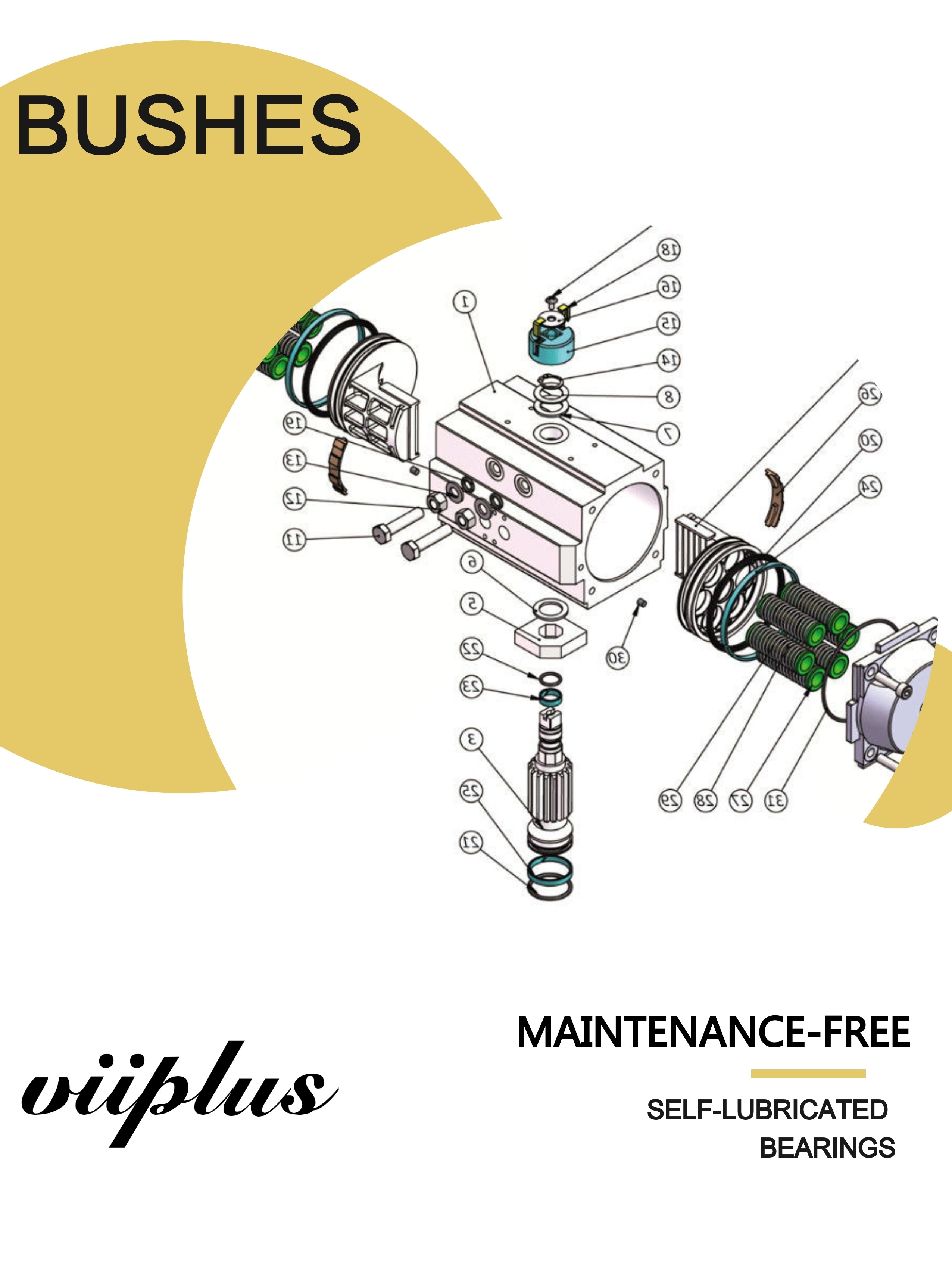 Hydraulic Pump Bearing & Gear Pump Valve Bushing We Stock And