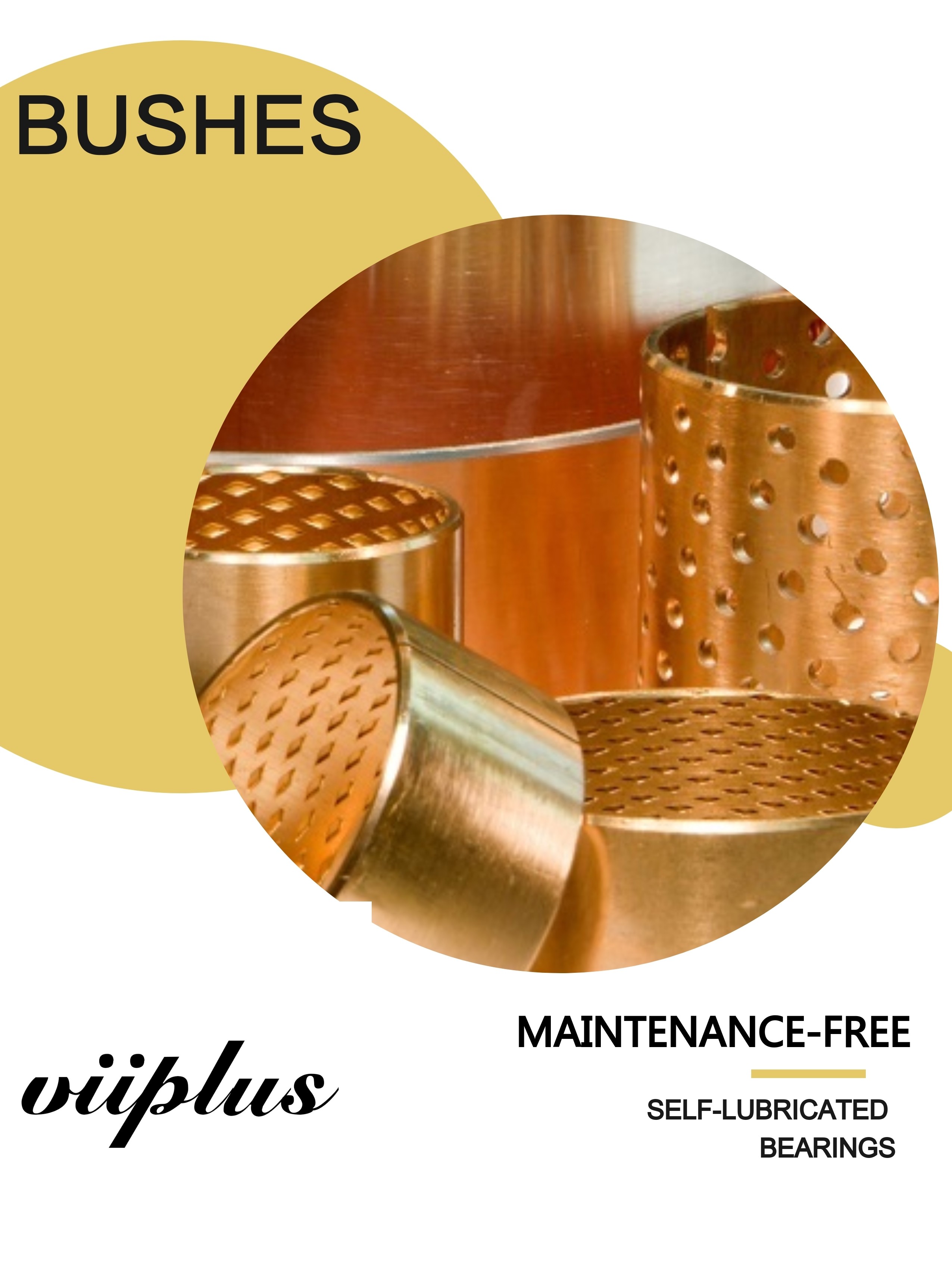 Easy to Assemble High Load Capacity CuSn8 Sleeve Bronze Flanged Sleeve