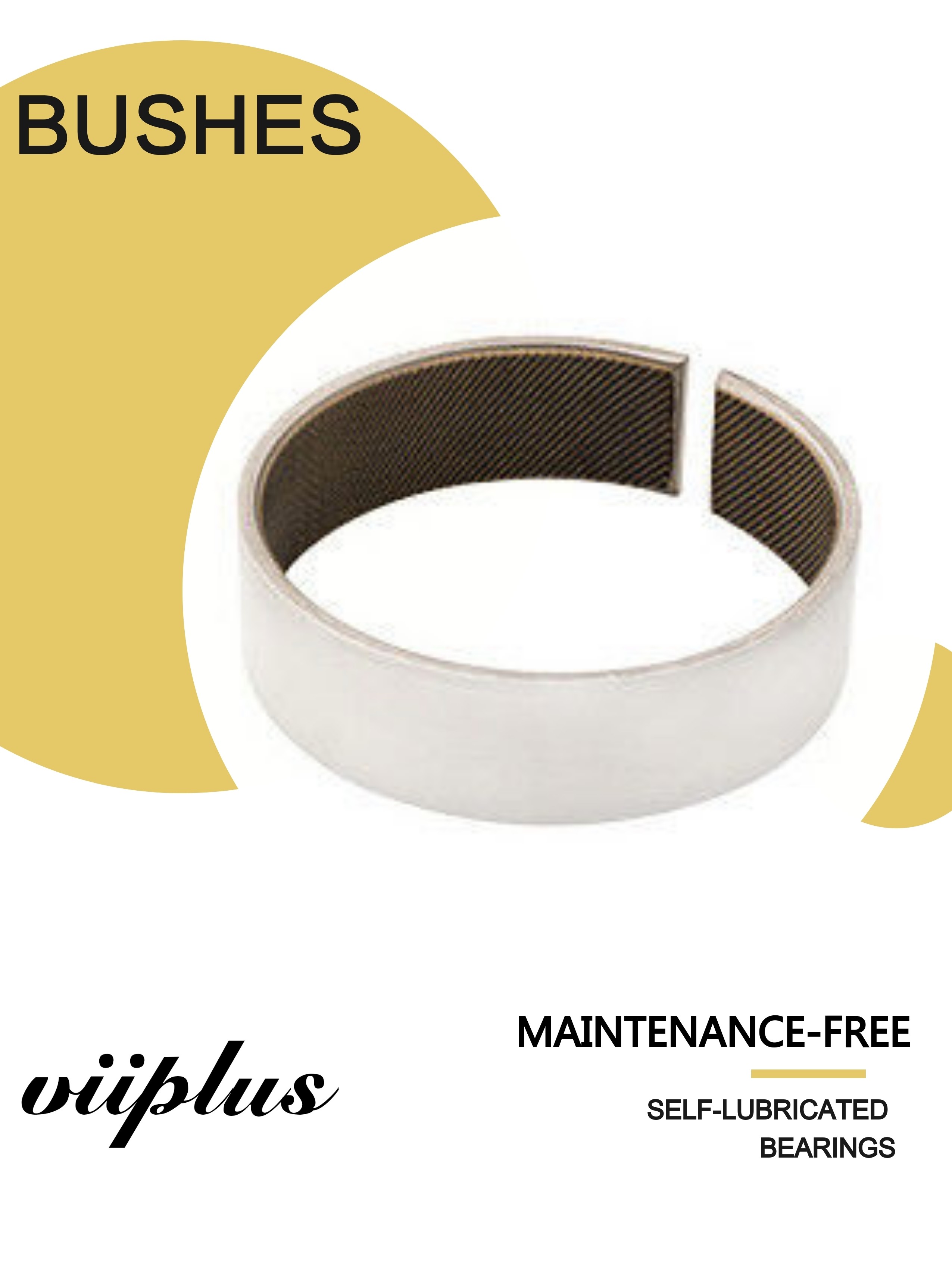 TEX Bearings fibers fabric weave of PTFE Glass fibers bonded stainless