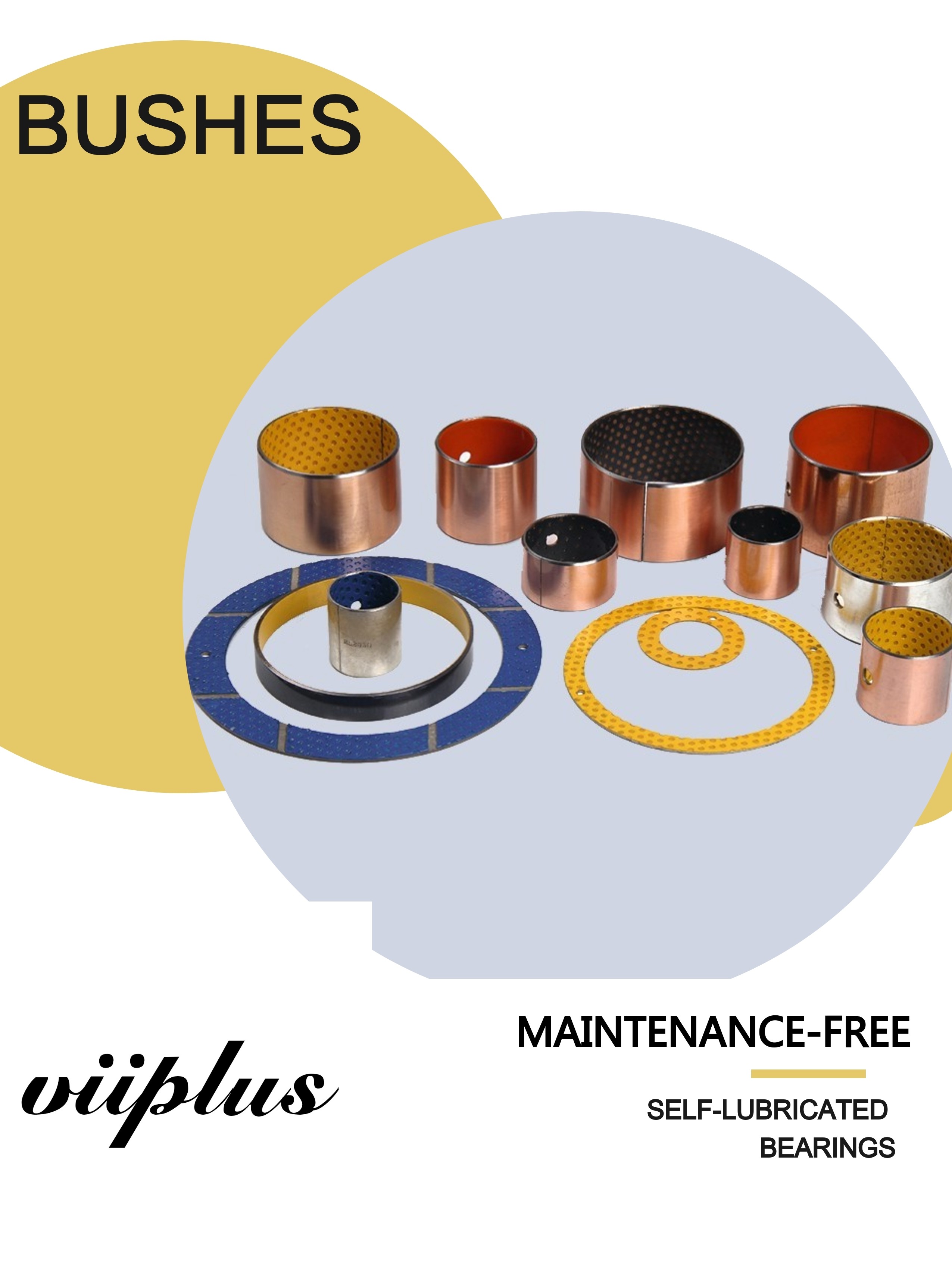 Valve Polymer Plain Bearings Stainless Steel 316 / Ptfe Fibres Fabric